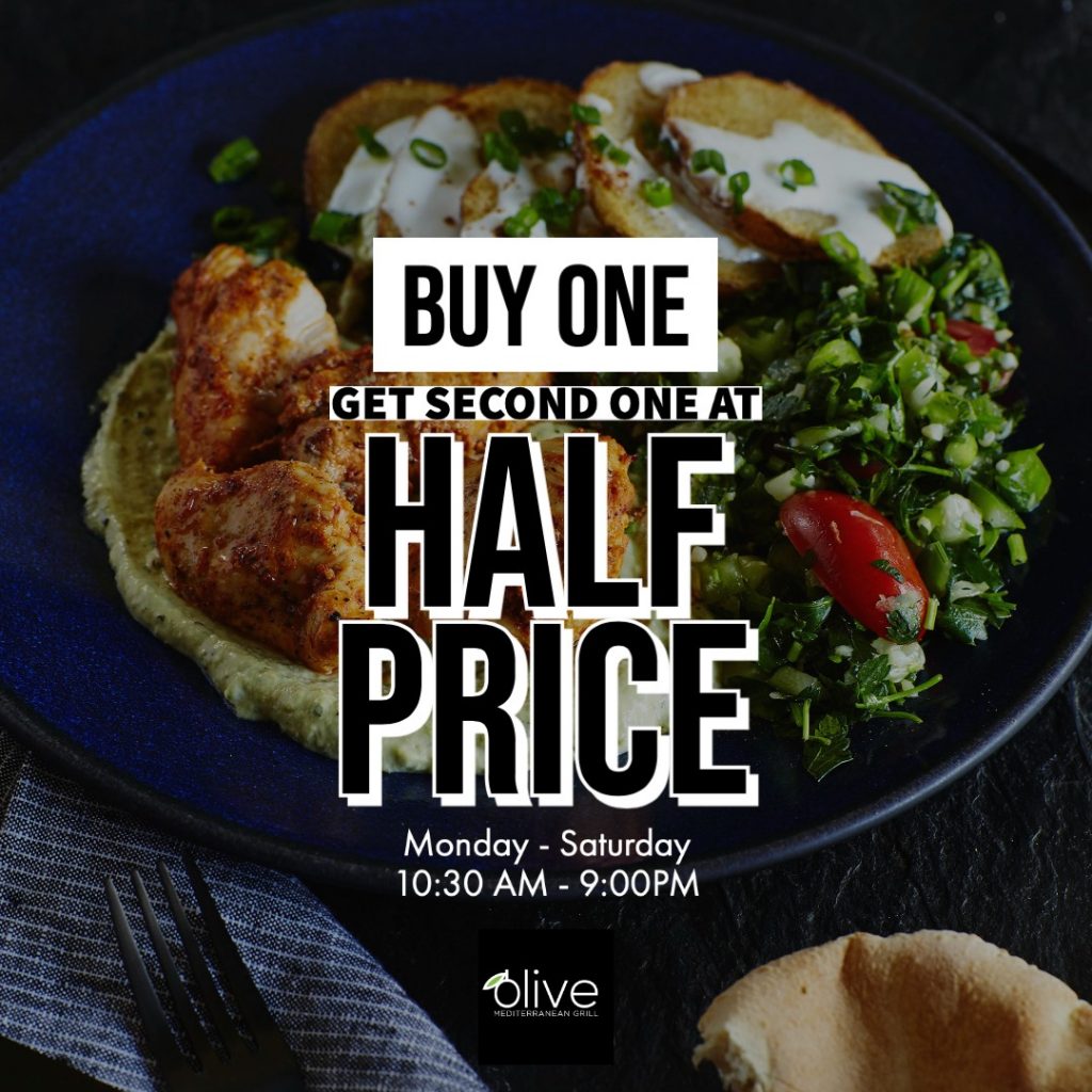 Buy One Get One Half Price Olive Deal