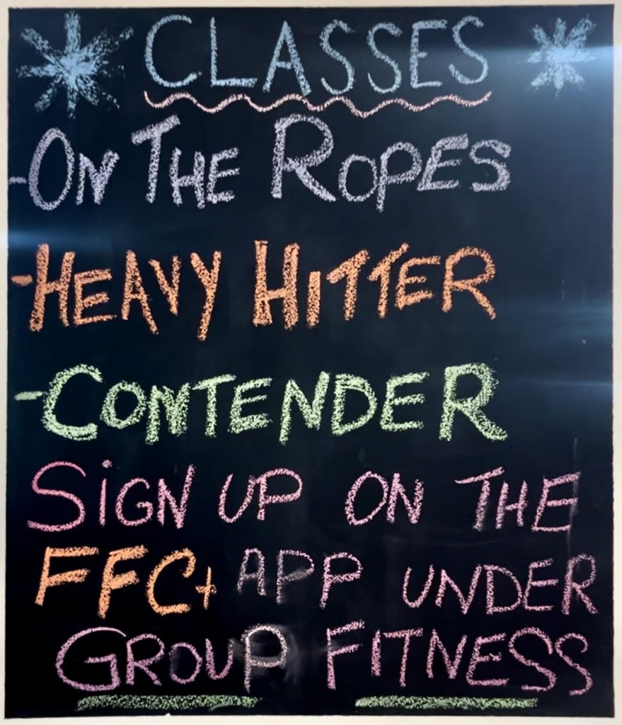 List of the Three Boxing Classes in Chicago offered at FFC Old Town.
